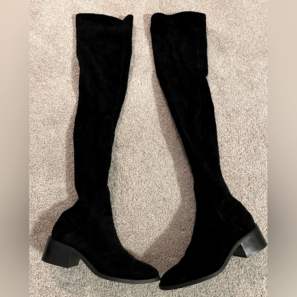 & Other Stories Black Over the Knee Boots